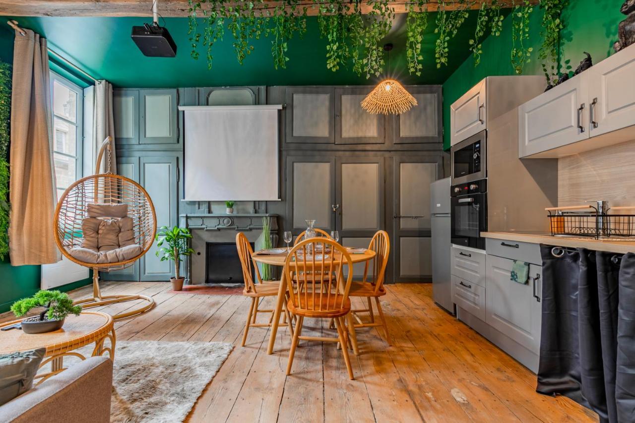Appartement Jungle - Libourne Centre - 4 Pers - Sauna - Netflix المظهر الخارجي الصورة